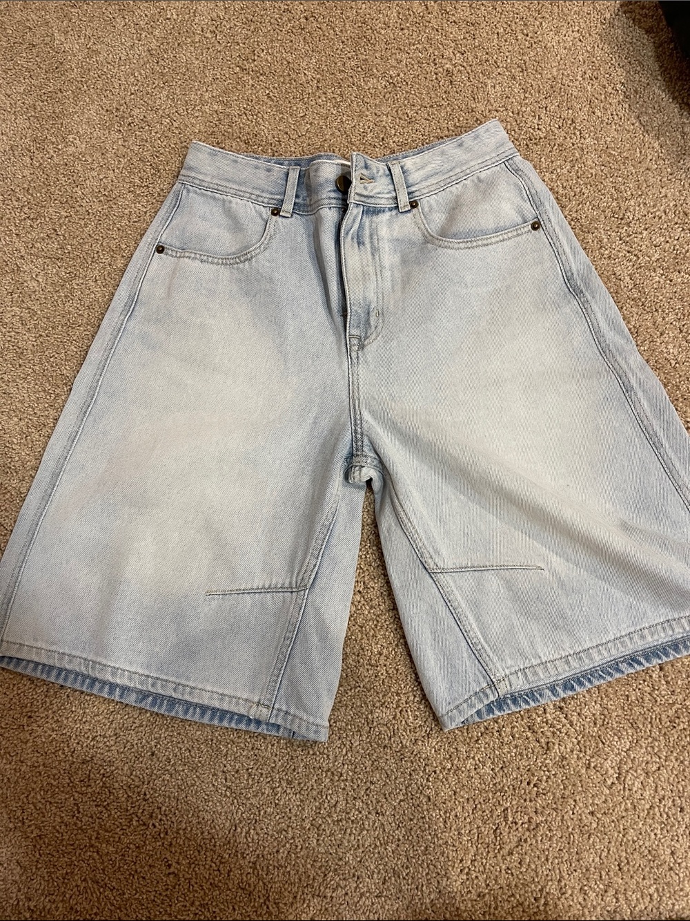 Light Wash denim jorts